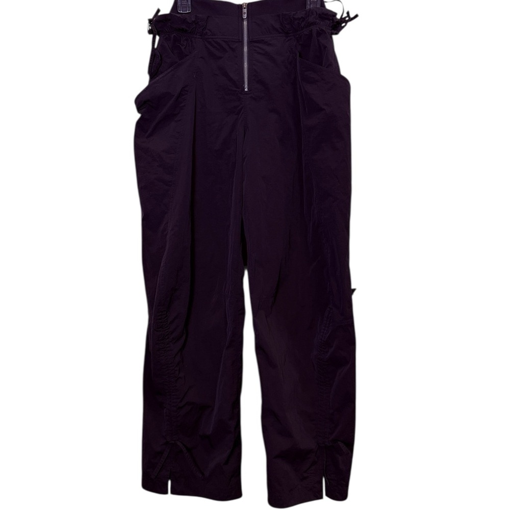 Lululemon Cinchable Edgy Wide-Leg High-Rise Zip Front Toggle Pant Black sz 6